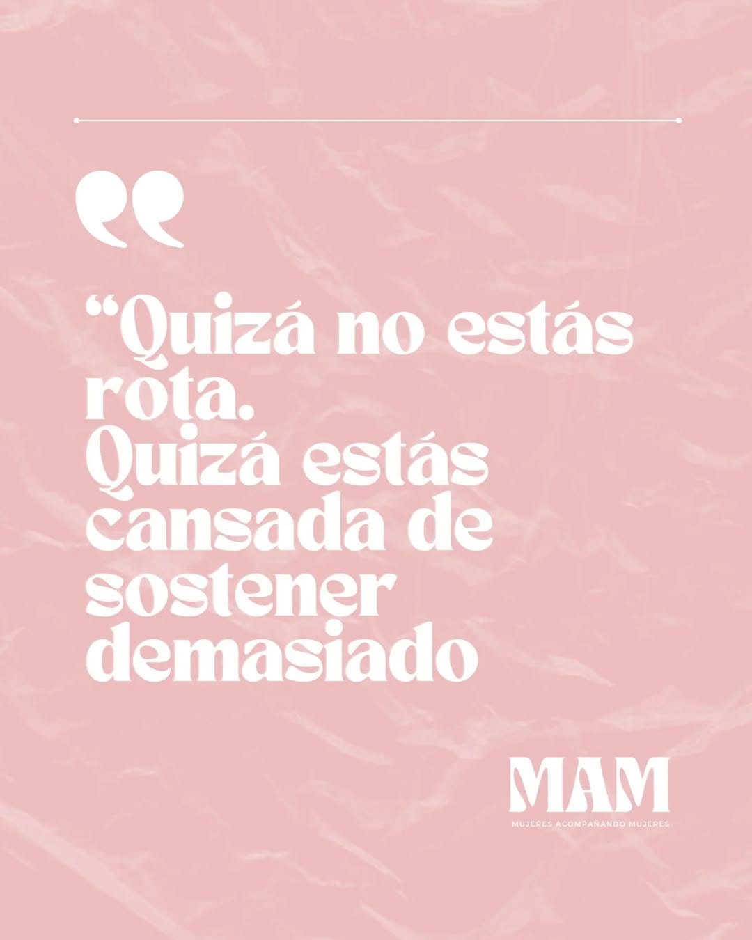 Post 6 by MAM | Mujeres Acompañando Mujeres on Instagram (image)