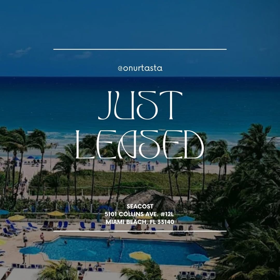 Post 5 by ONUR TASTAN | Miami Real Estate Advisor on Instagram (image)