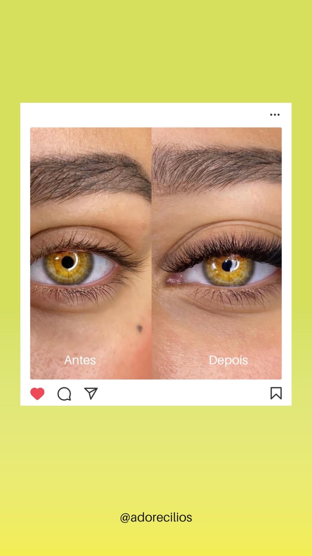 Post 10 by Adore Cílios | Extensão de Cílios Curitiba on Instagram (video)