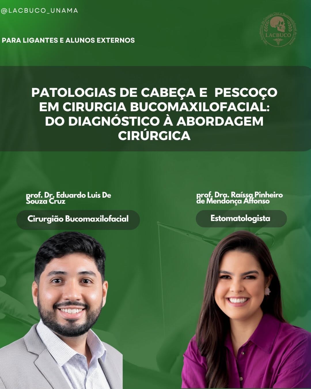 Post 3 by Prof. Dr. Eduardo Cruz  | Cirurgia Buco-Maxilo-Facial on Instagram (carousel)