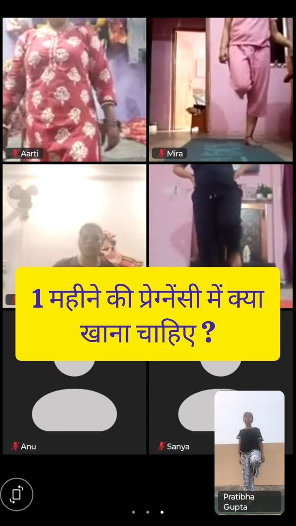 Post 1 by Pratibha gupta| Yoga teacher | Diet plan on Instagram (video)