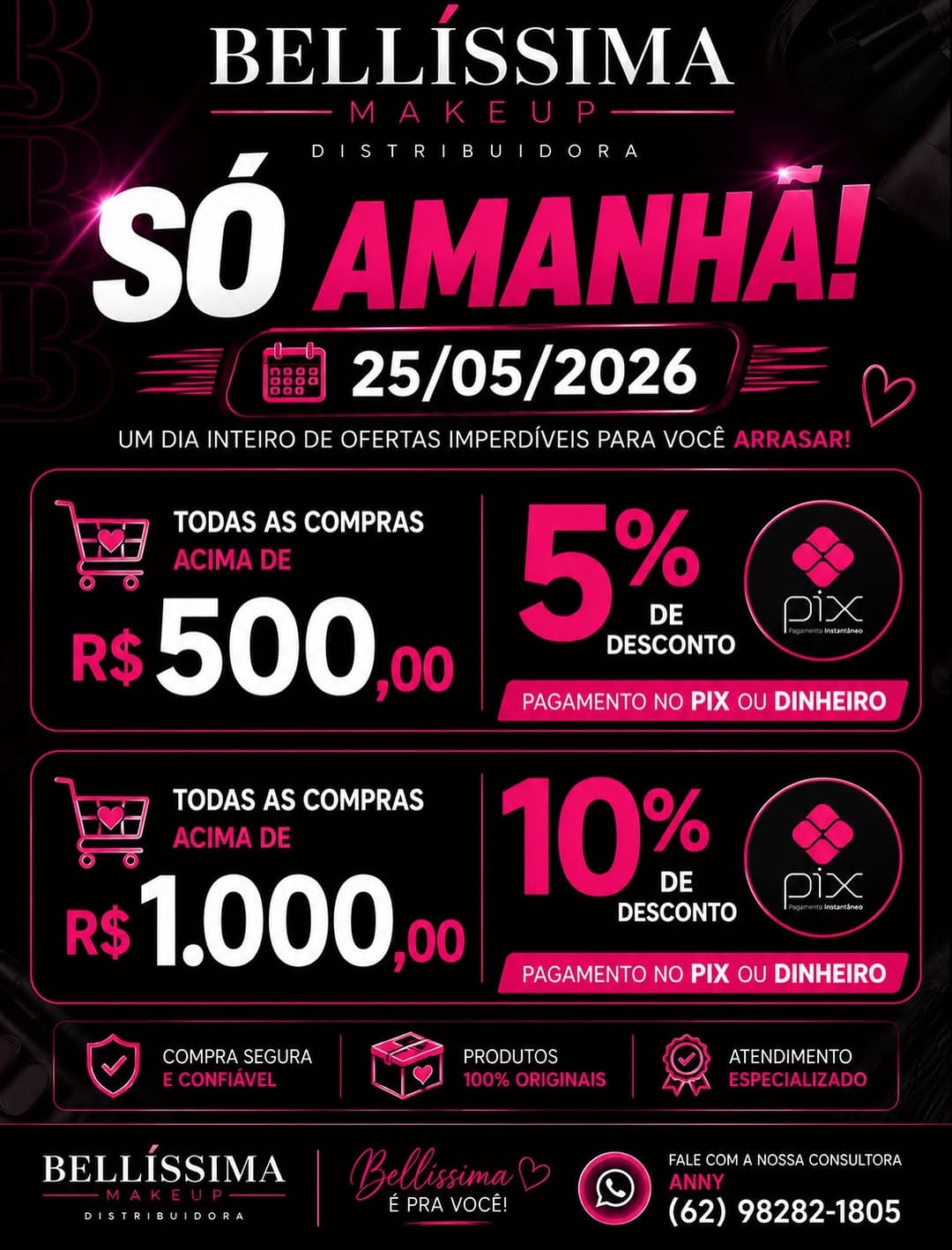 Post 3 by Bellíssima Makeup | Distribuidora de Maquiagem💄 on Instagram (image)