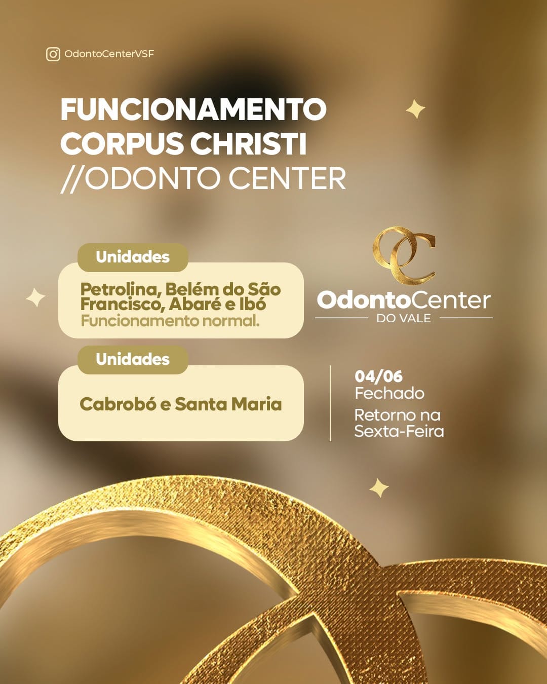 Post 3 by Odonto Center do Vale on Instagram (image)