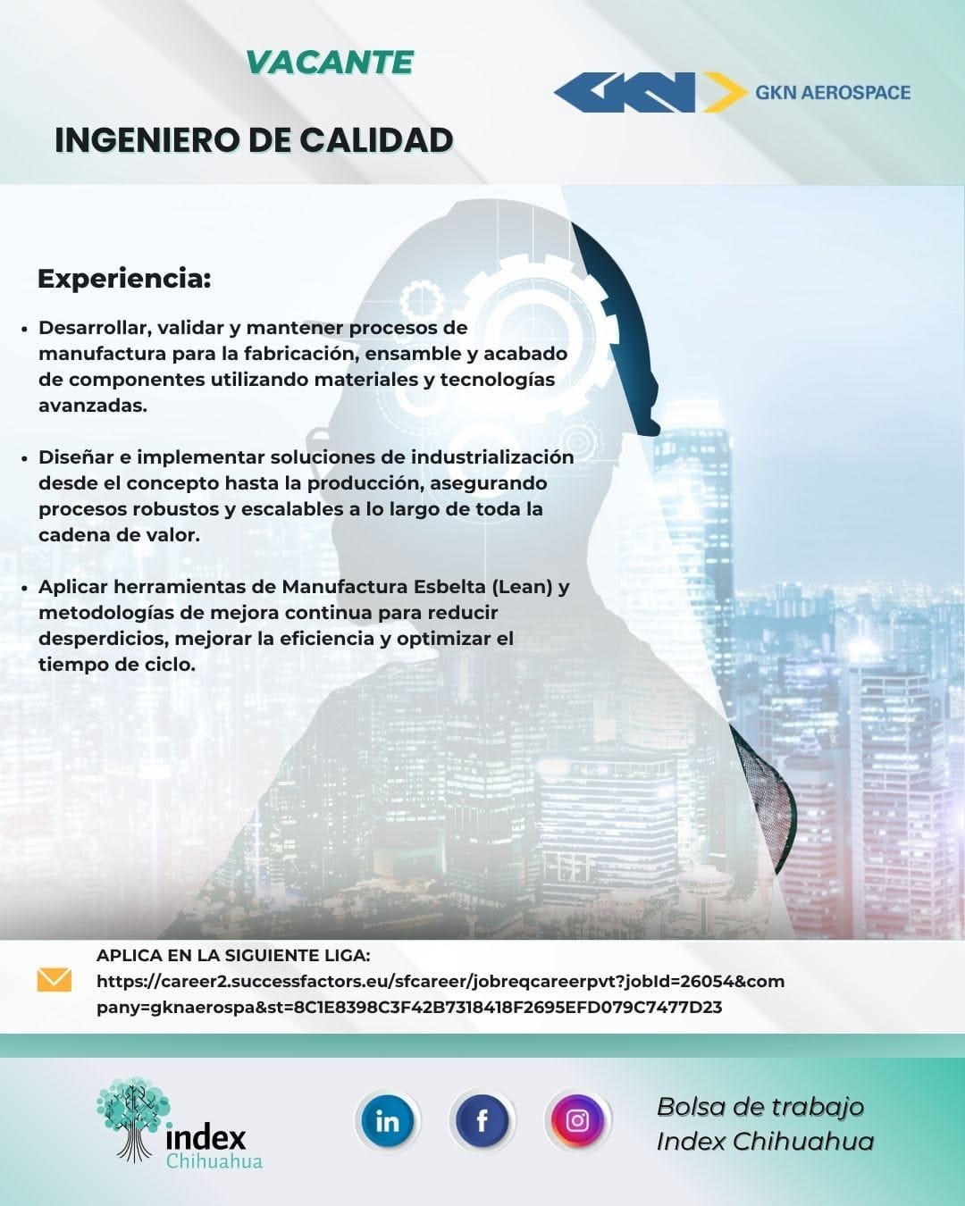 Post 3 by Bolsa de Trabajo Index Chihuahua on Instagram (carousel)