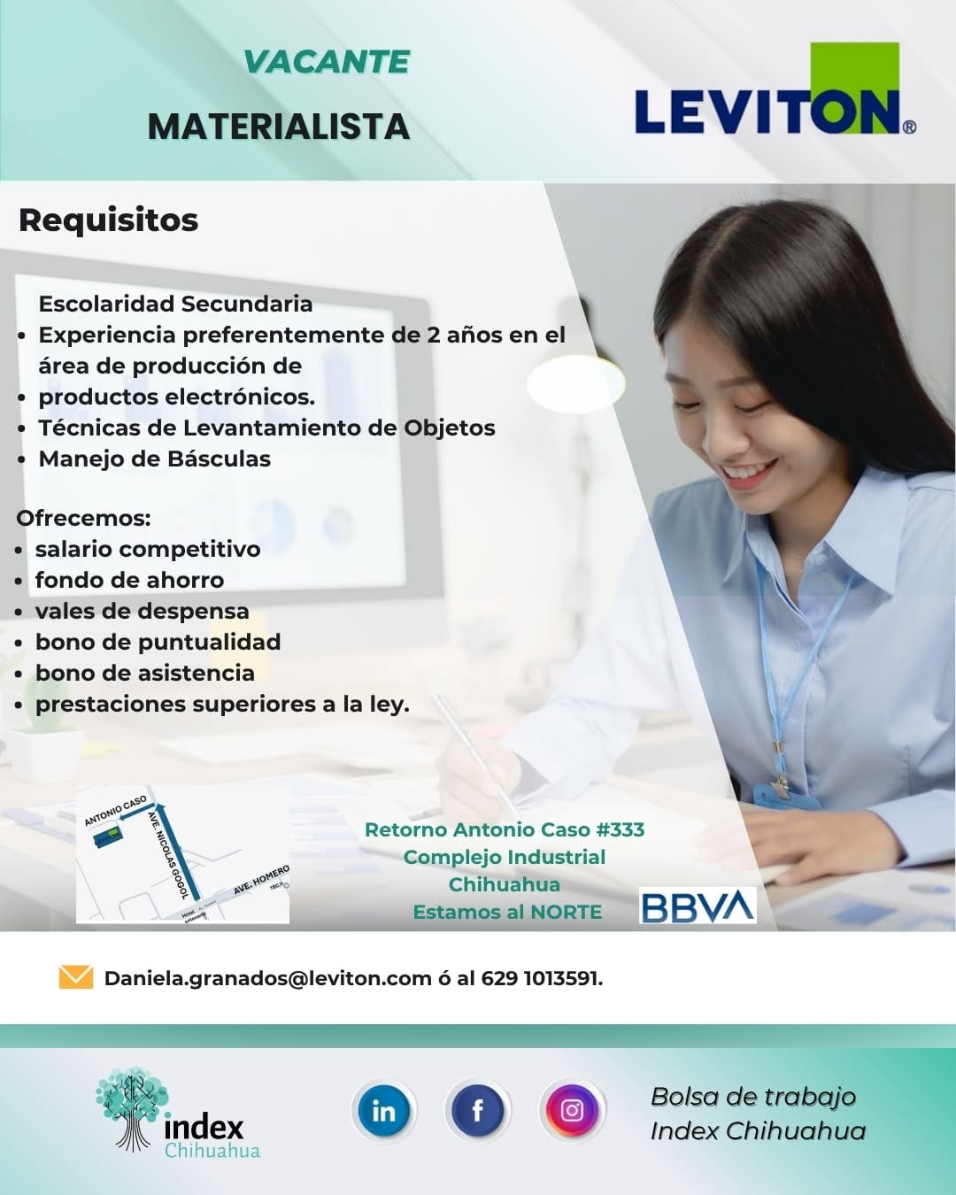 Post 8 by Bolsa de Trabajo Index Chihuahua on Instagram (image)