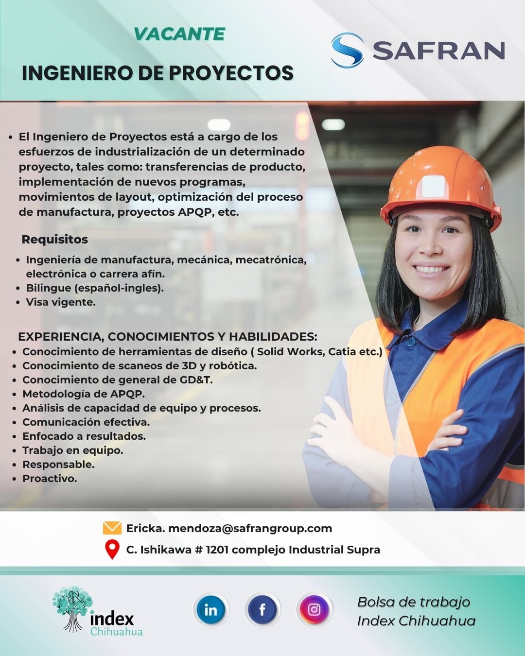 Post 4 by Bolsa de Trabajo Index Chihuahua on Instagram (image)