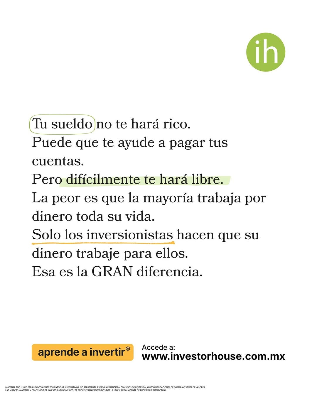 Post 7 by InvestorHouse México® on Instagram (image)