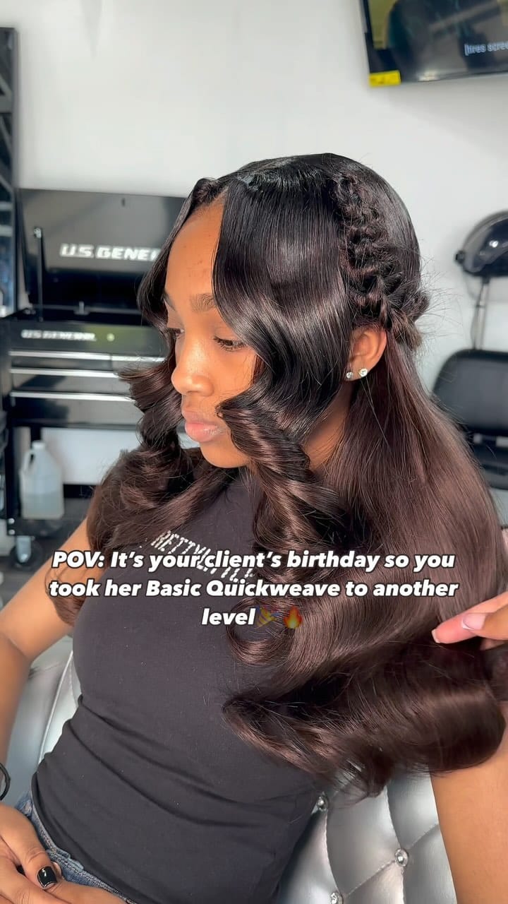 Post 10 by Licensed Cosmetologist | Chicago Weave Specialist on Instagram (video)