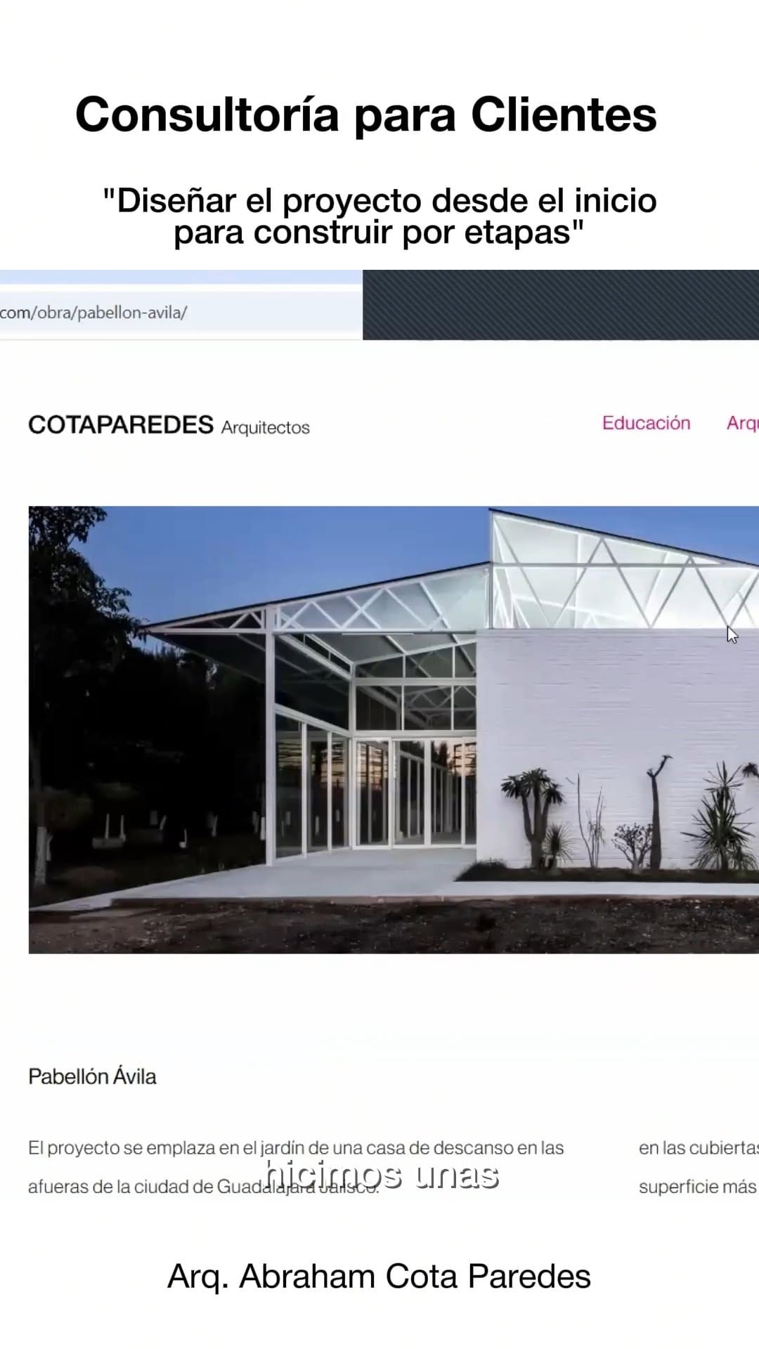 Post 2 by COTAPAREDES Arquitectos on Instagram (video)