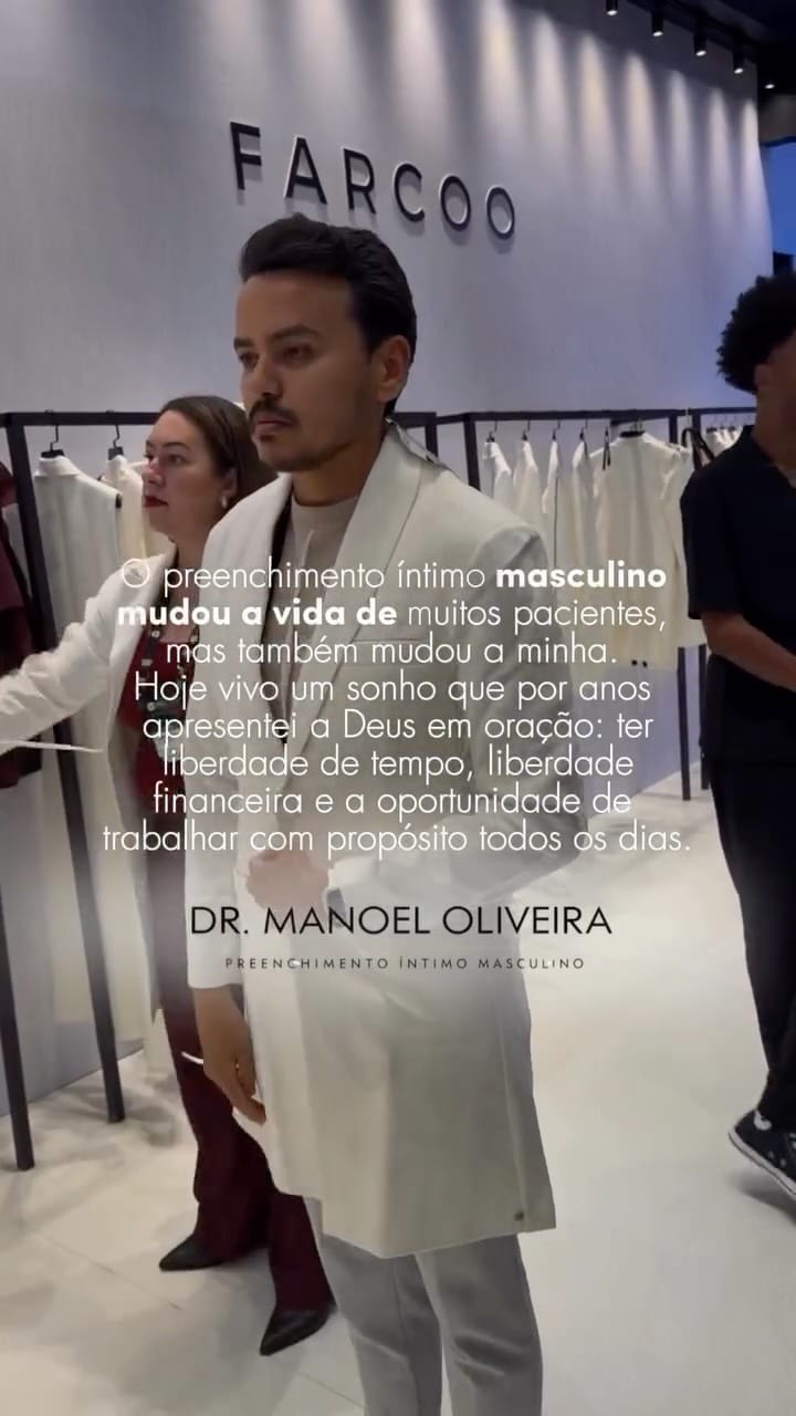 Post 5 by Dr. Manoel Olivieira | Preenchimento Íntimo Masculino on Instagram (video)