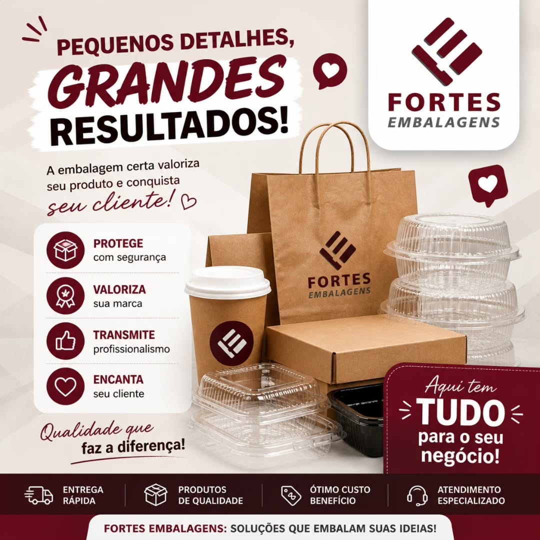 Post 1 by Fortes Embalagens on Instagram (image)