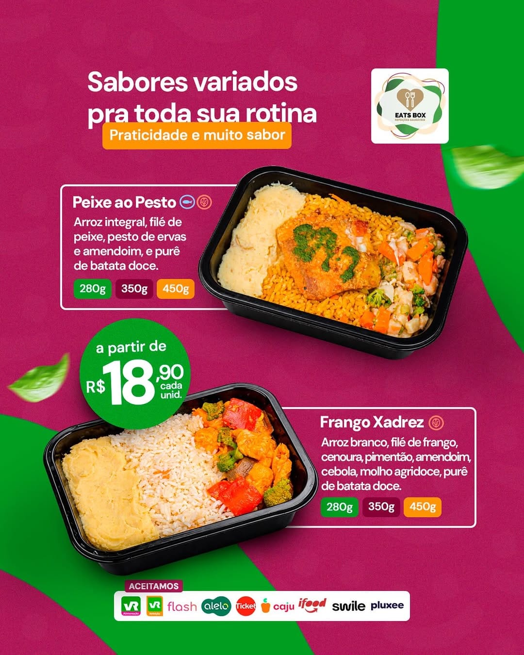 Post 8 by Eats Box Refeições Saudáveis on Instagram (image)