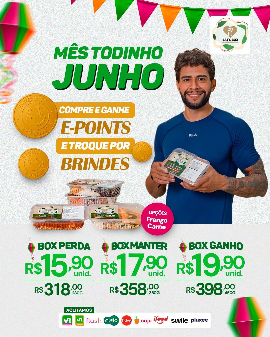 Post 2 by Eats Box Refeições Saudáveis on Instagram (carousel)
