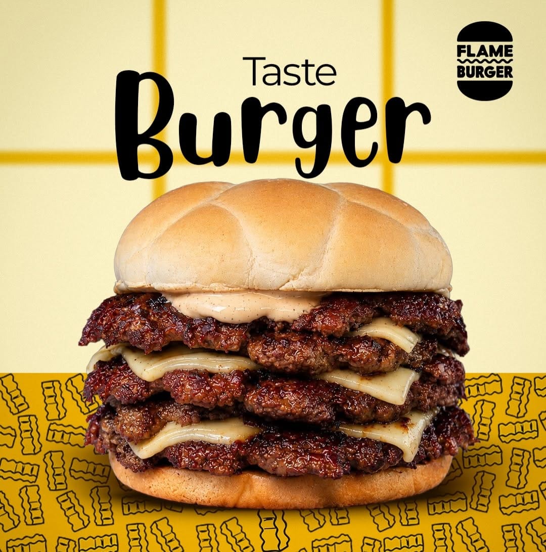 Post 5 by Flame Burger ® on Instagram (carousel)