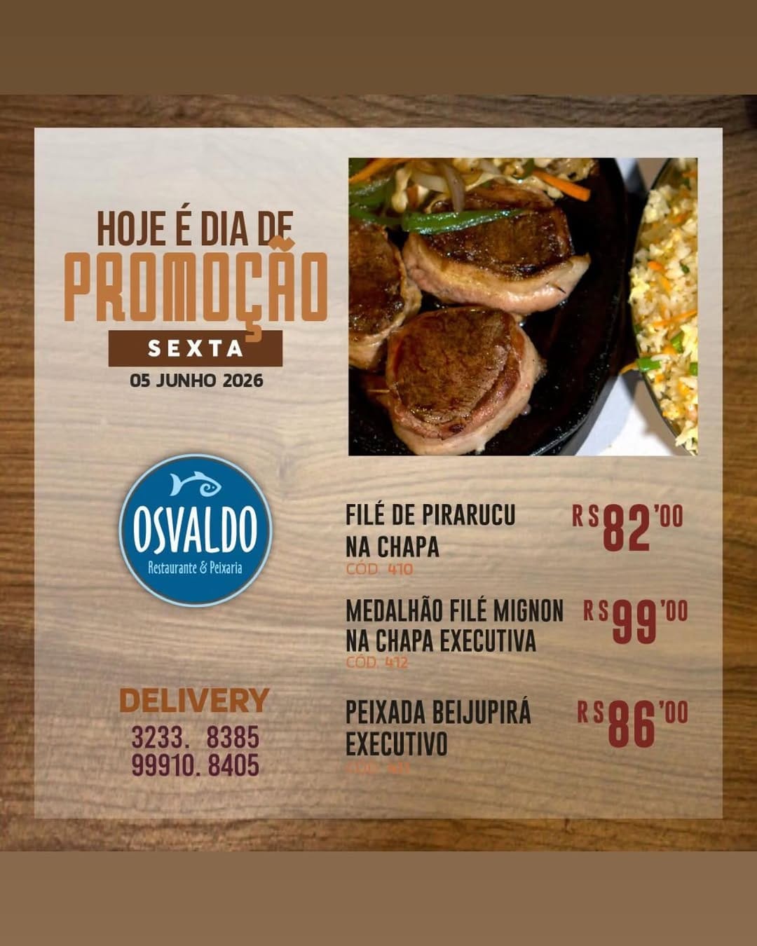 Post 2 by restaurante osvaldo on Instagram (image)