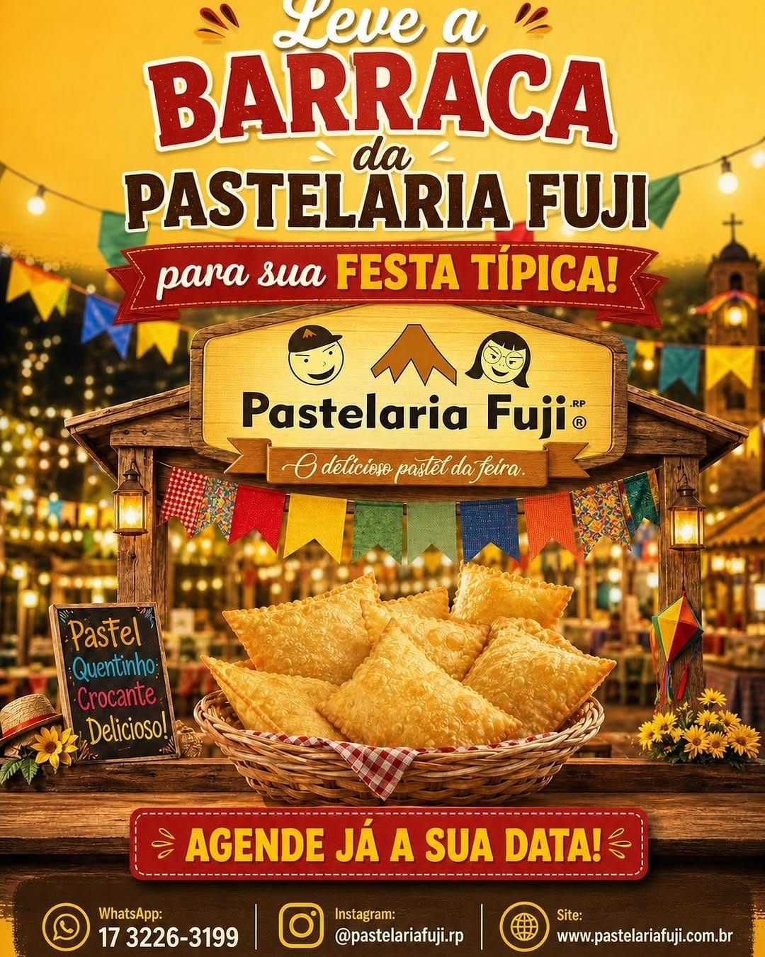 Post 1 by Pastelaria Fuji | Rio Preto | Junio & Patricia on Instagram (image)
