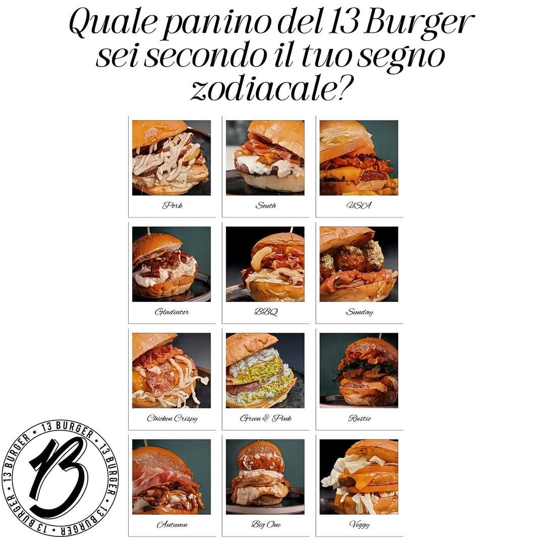 Post 3 by 13 Burger on Instagram (carousel)