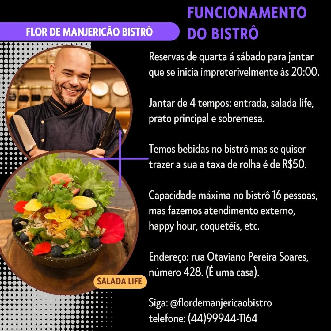 Post 10 by Flor De Manjericão Bistrô on Instagram (image)