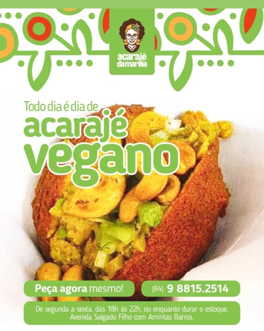 Post 8 by Acarajé da Marília on Instagram (image)