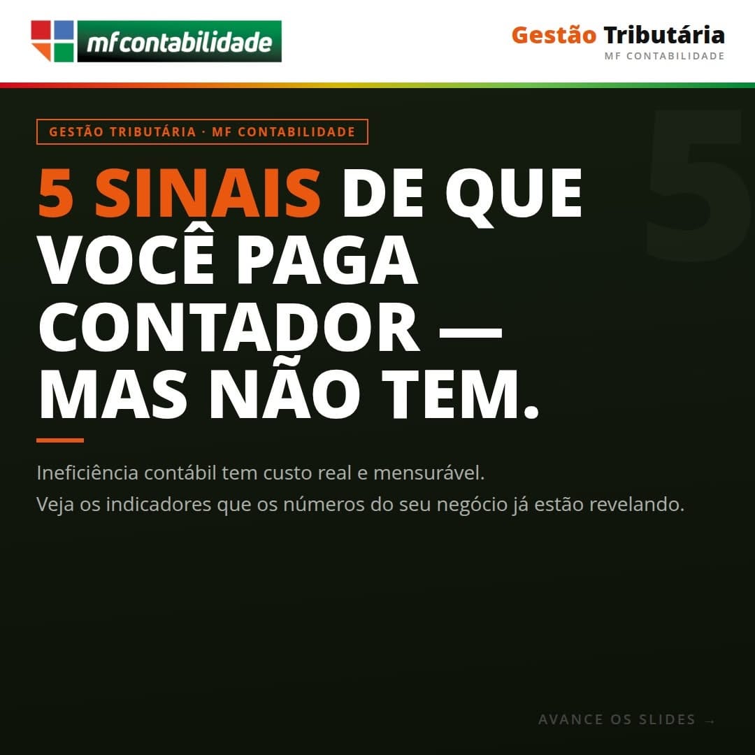 Post 7 by MF Contabilidade | Goiânia on Instagram (carousel)