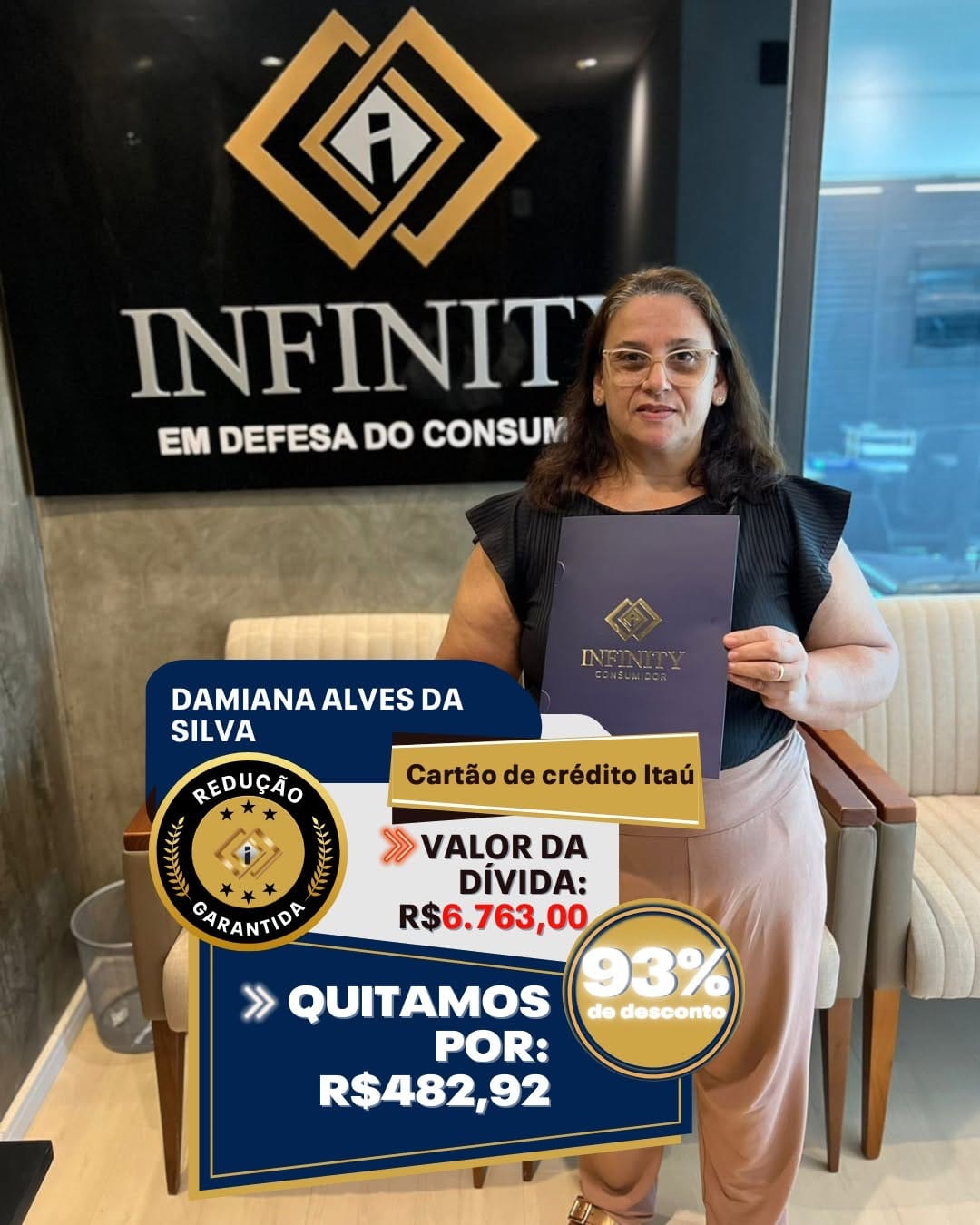 Post 3 by Infinity - Em Defesa do Consumidor on Instagram (image)