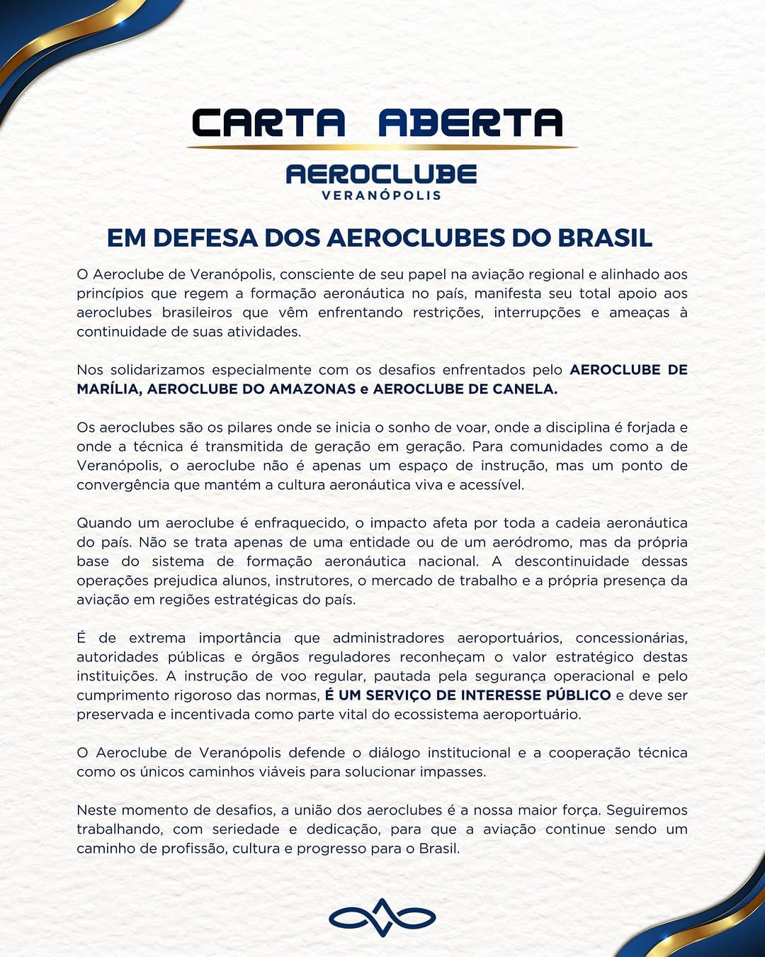 Post 1 by Aeroclube Do Amazonas Oficial on Instagram (image)