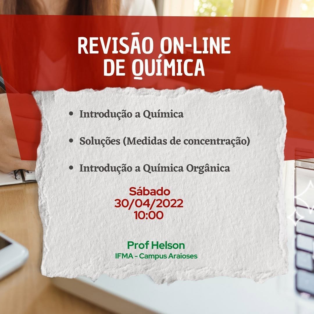 Post 8 by Prof. Hélson | Química ⚡️ on Instagram (image)