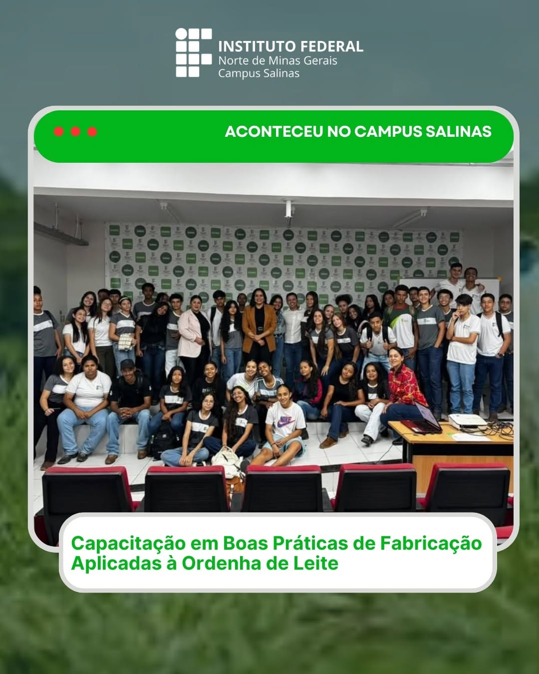 Post 7 by IFNMG - Campus Salinas on Instagram (image)