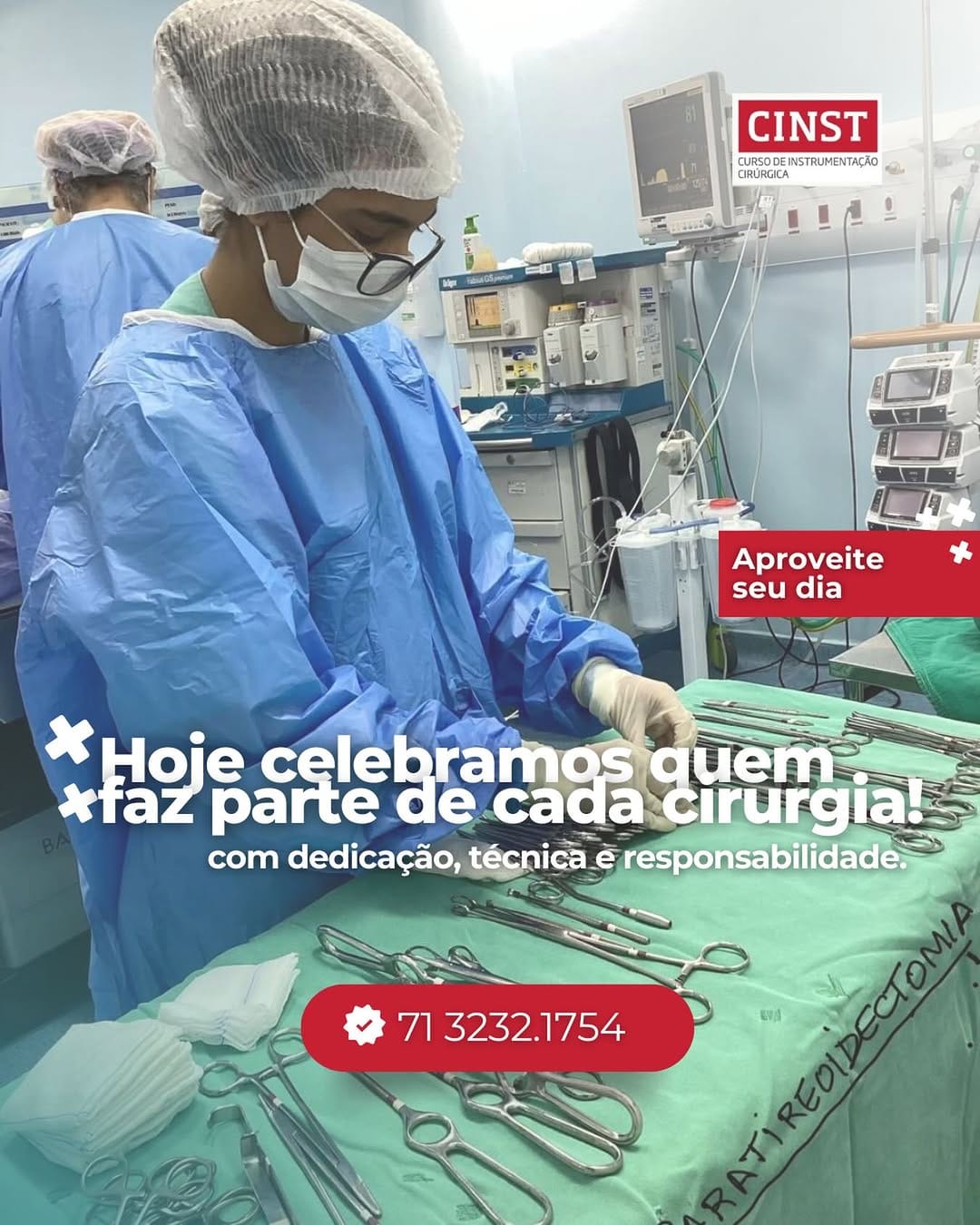 Post 8 by Curso→Instrumentação Cirúrgica on Instagram (image)