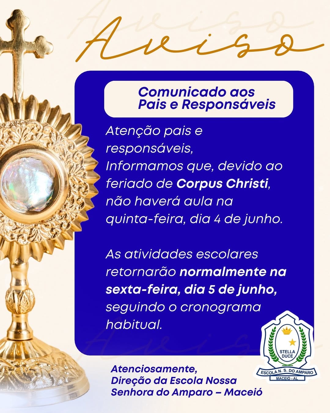 Post 7 by Escola Nossa Senhora do Amparo on Instagram (image)