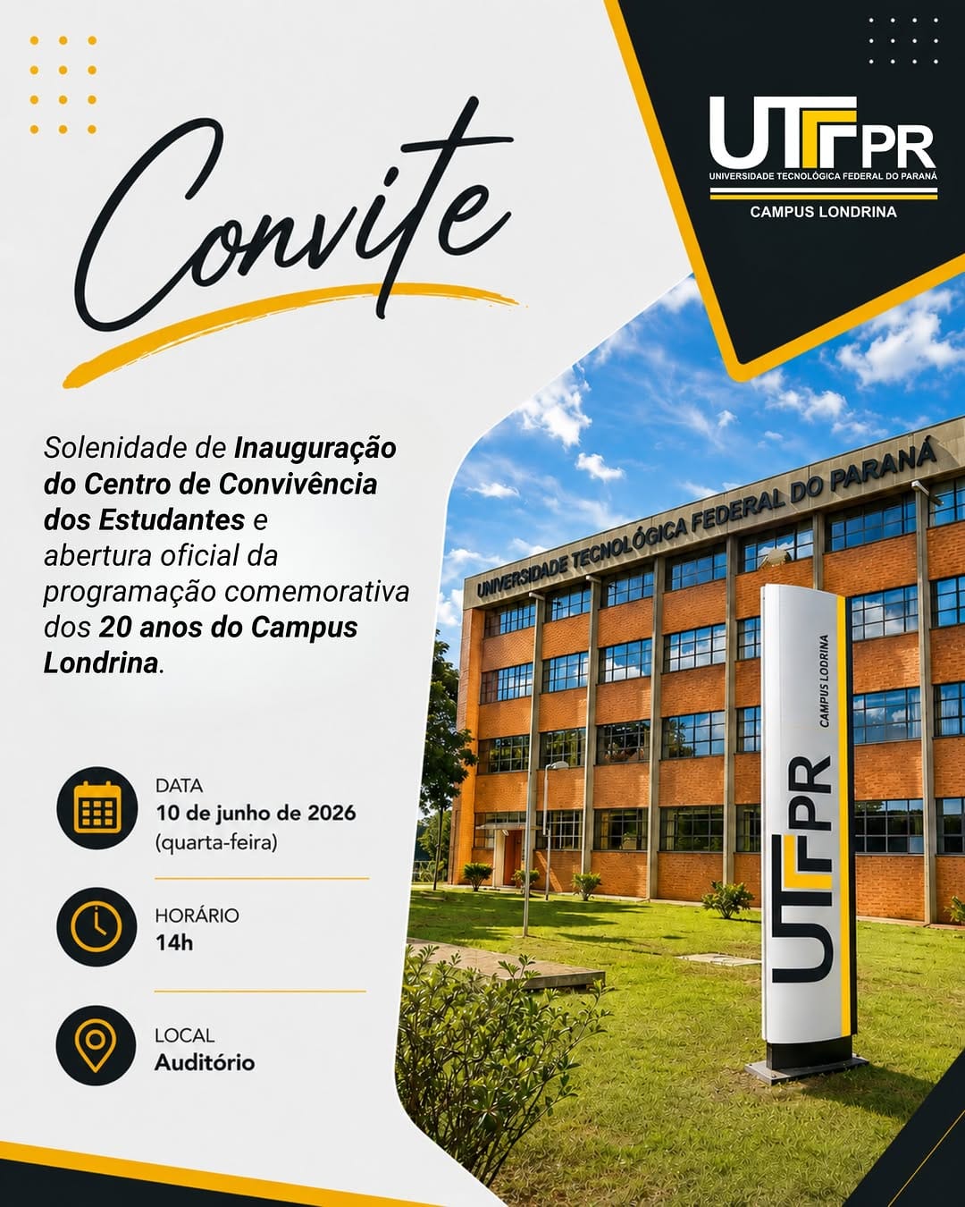 Post 1 by UTFPR campus Londrina on Instagram (image)