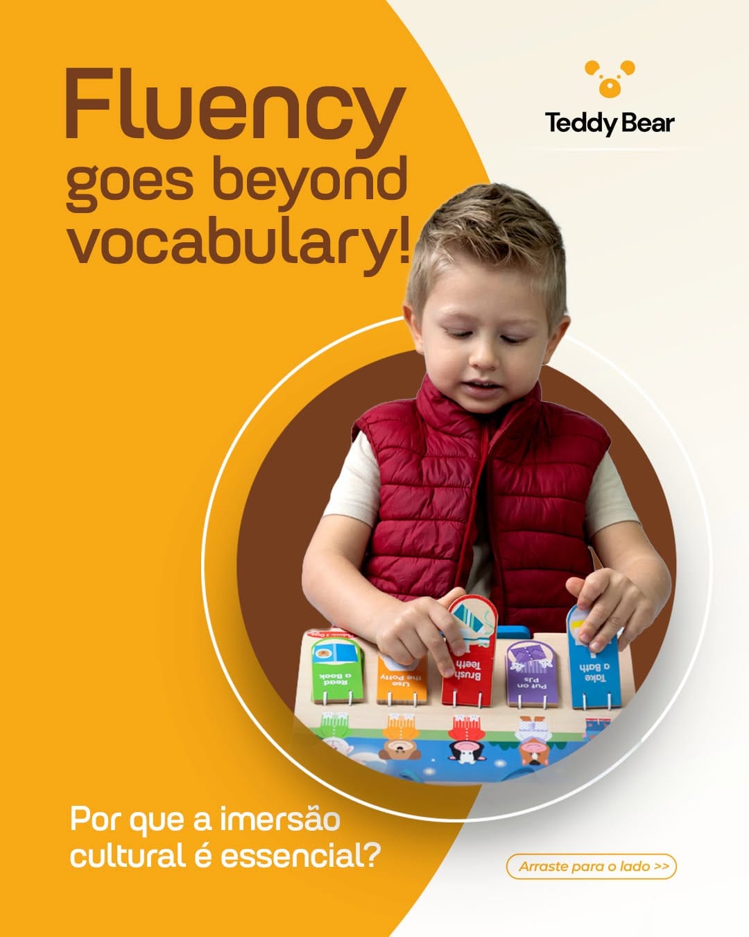 Post 8 by Escola de Inglês Teddy Bear on Instagram (carousel)