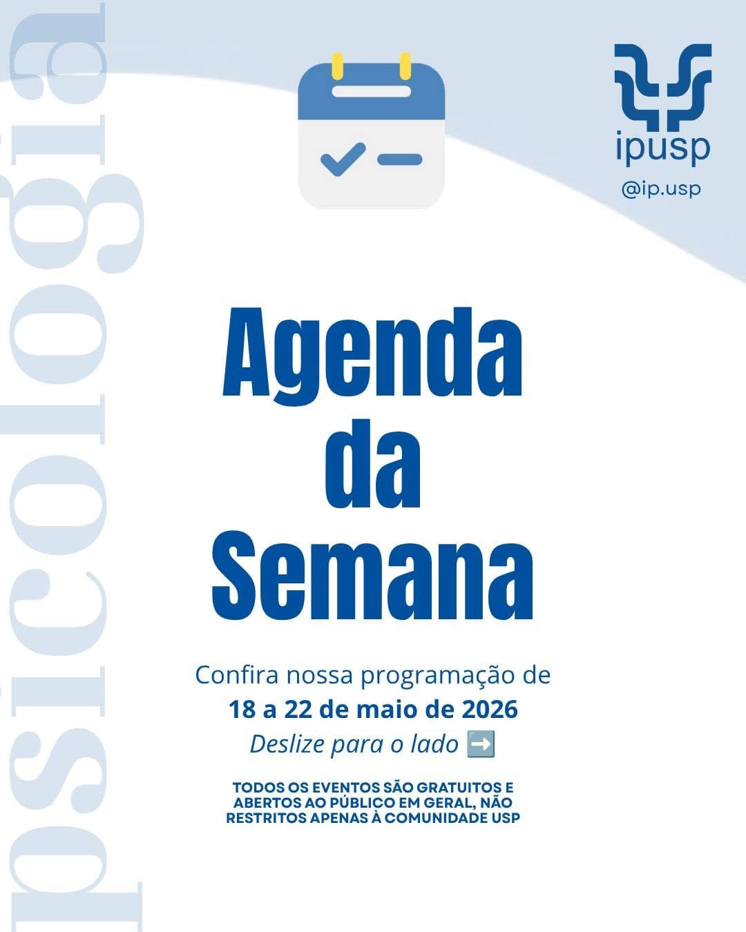 Post 6 by IPUSP – Instituto de Psicologia da USP on Instagram (carousel)