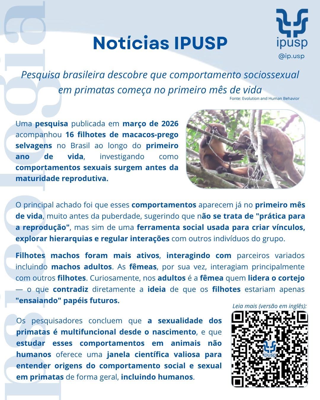 Post 2 by IPUSP – Instituto de Psicologia da USP on Instagram (image)