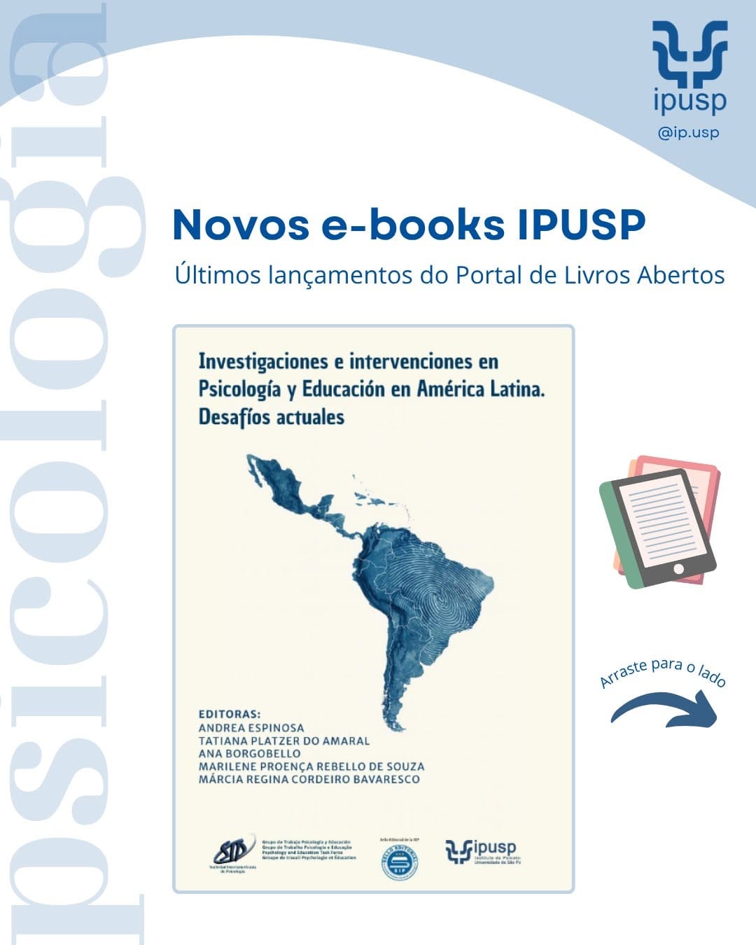 Post 7 by IPUSP – Instituto de Psicologia da USP on Instagram (carousel)