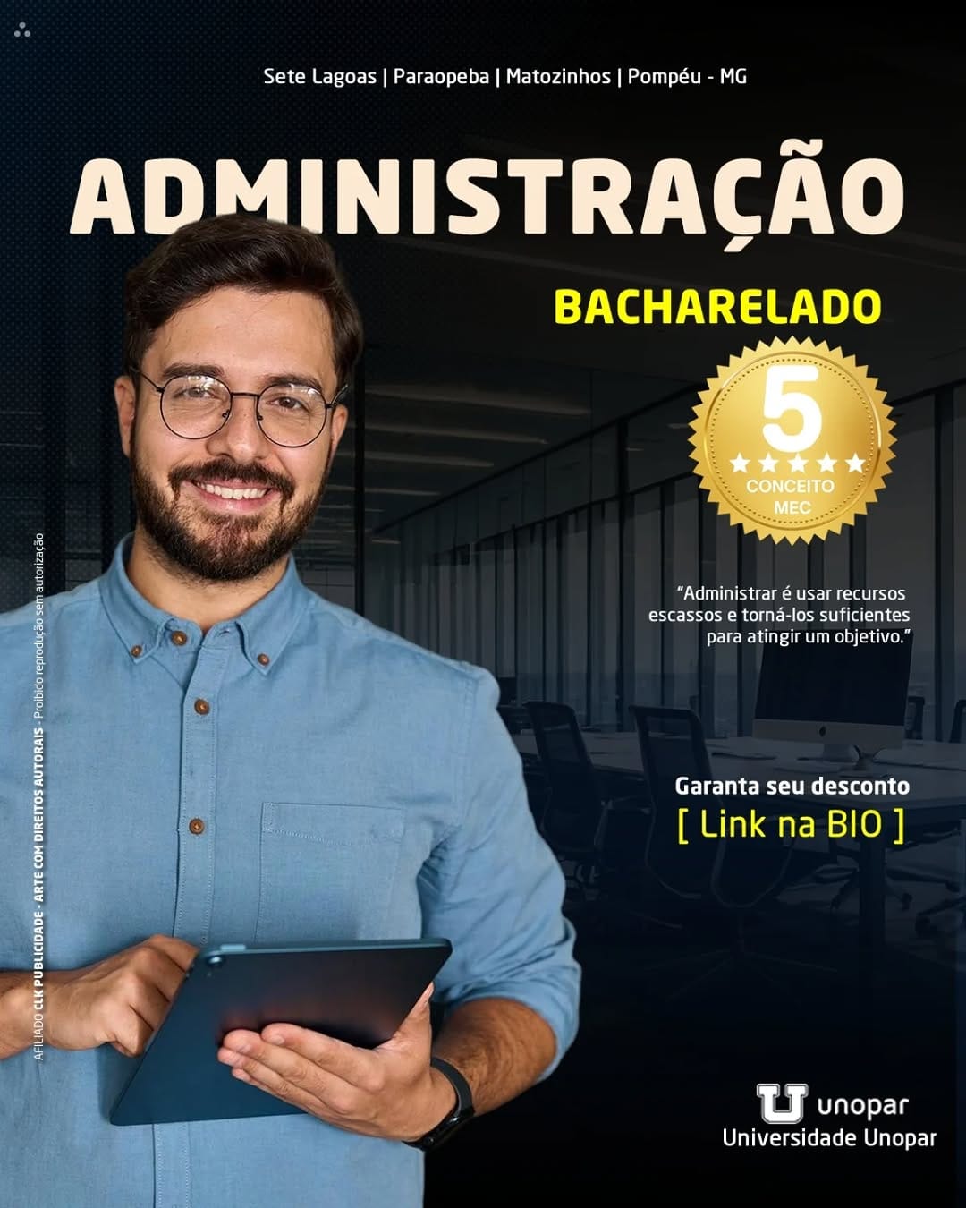 Post 2 by Unopar Sete Lagoas - MG on Instagram (image)