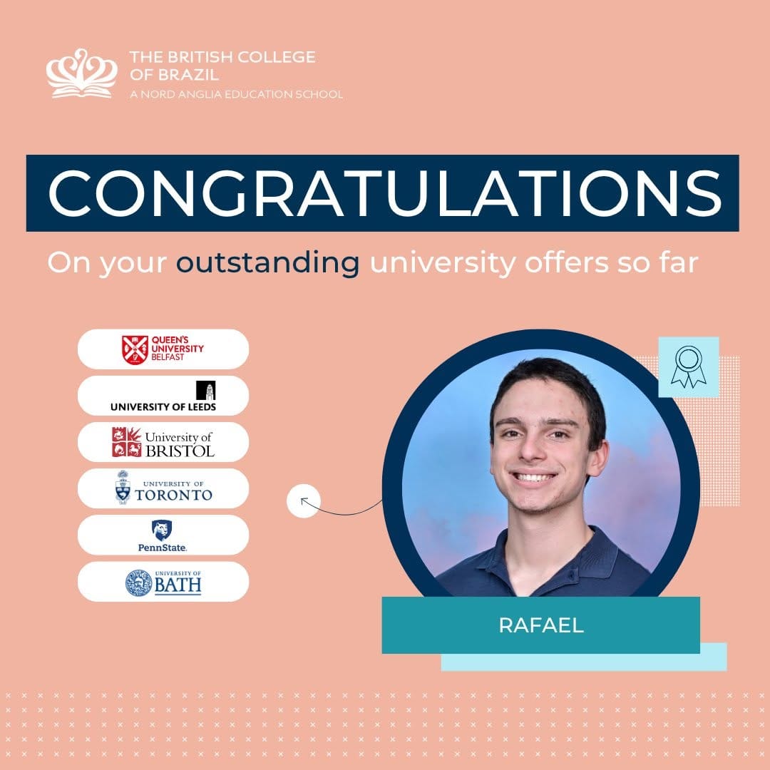 Post 7 by The British College of Brazil on Instagram (image)