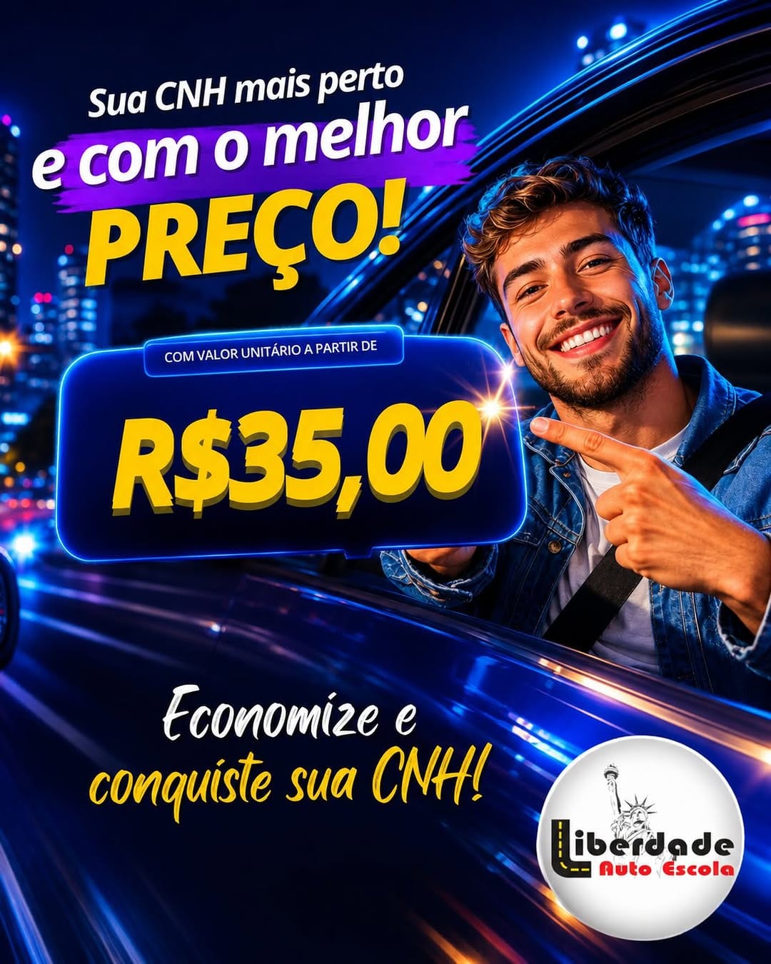 Post 8 by Auto Escola Liberdade on Instagram (image)