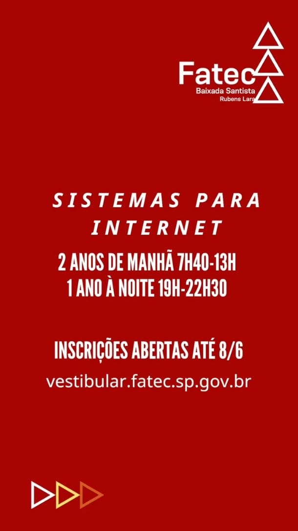 Post 1 by Fatec Baixada Santista Rubens Lara on Instagram (video)