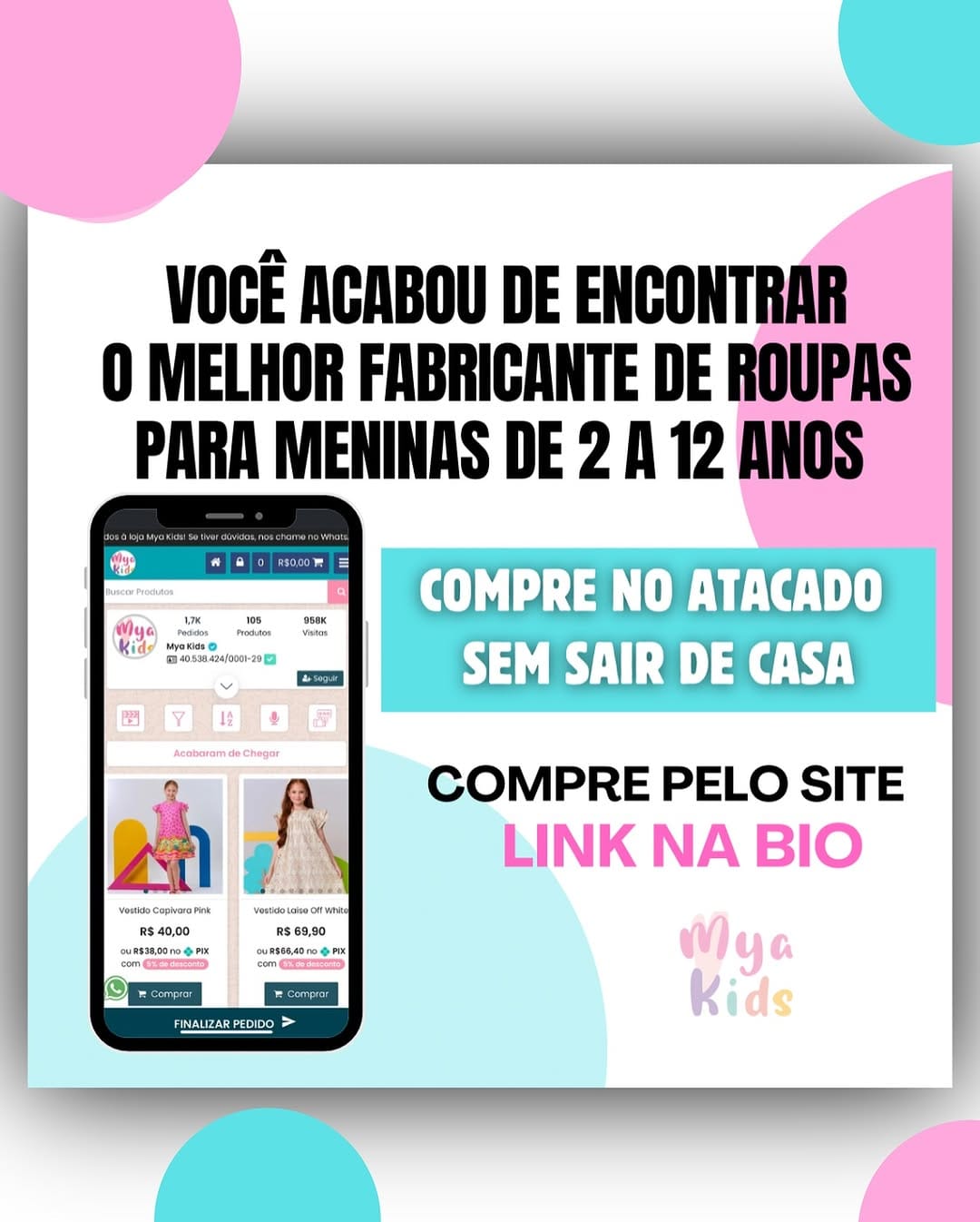 Post 8 by Mya Kids - Atacado🎀 on Instagram (image)