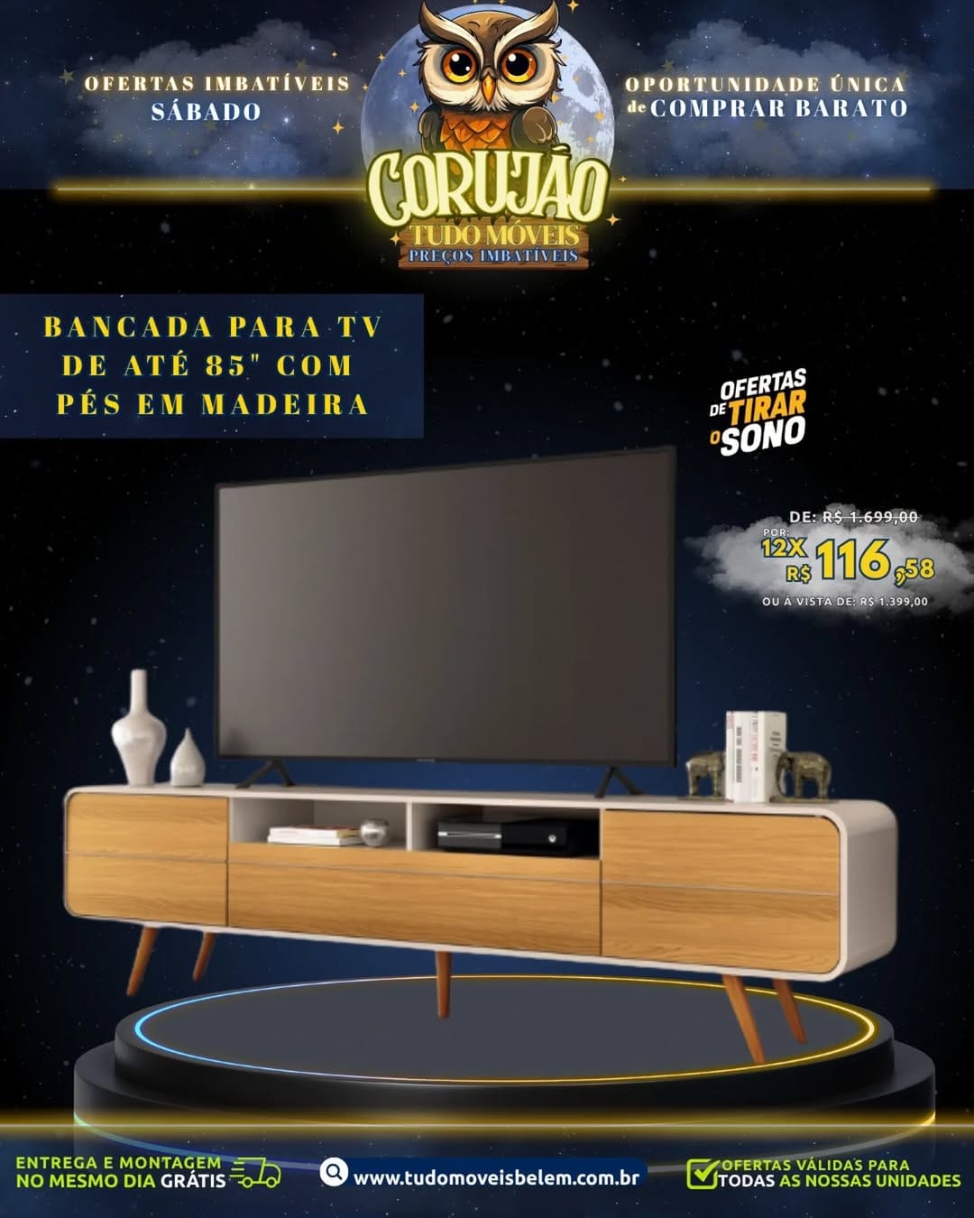 Post 1 by Tudo Moveis - Batista Campos on Instagram (carousel)