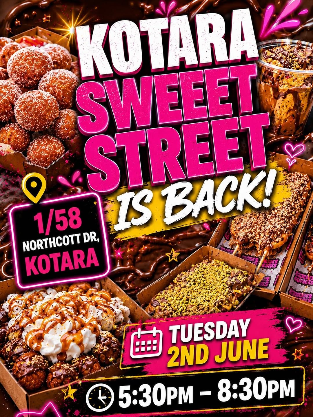 Post 5 by Sweeet Street  - Food Truck on Instagram (carousel)