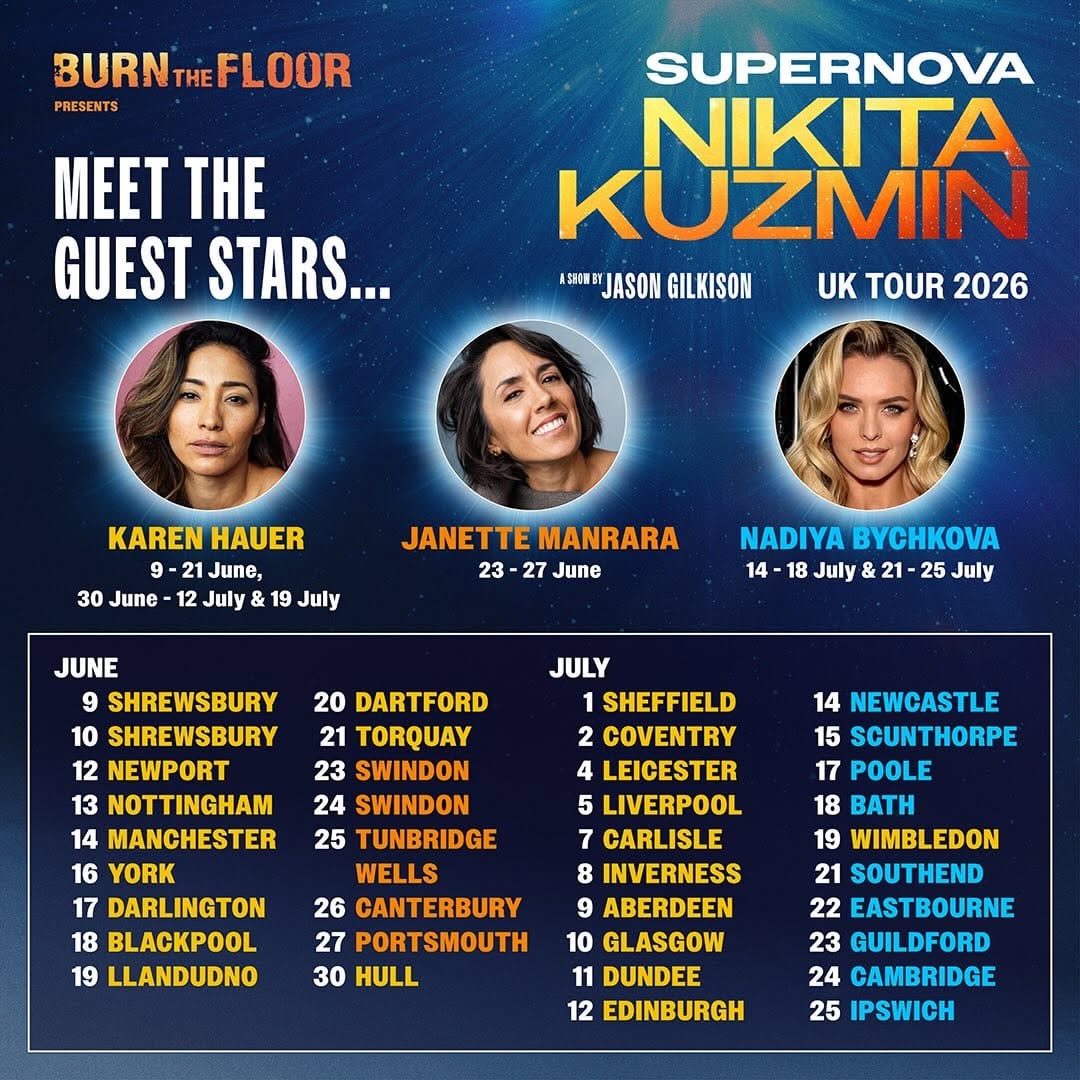 Post 3 by BURN THE FLOOR on Instagram (image)