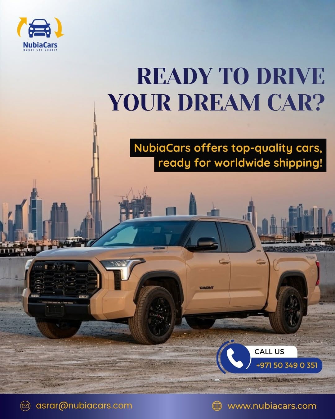 Post 9 by NubiaCars - Dubai Car Export on Instagram (image)