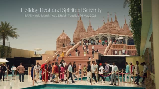 Post 8 by BAPS Hindu Mandir, Abu Dhabi on Instagram (video)