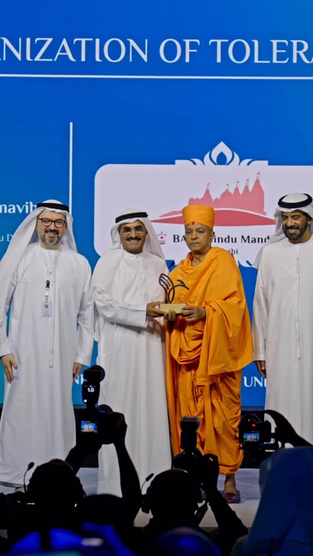 Post 1 by BAPS Hindu Mandir, Abu Dhabi on Instagram (video)