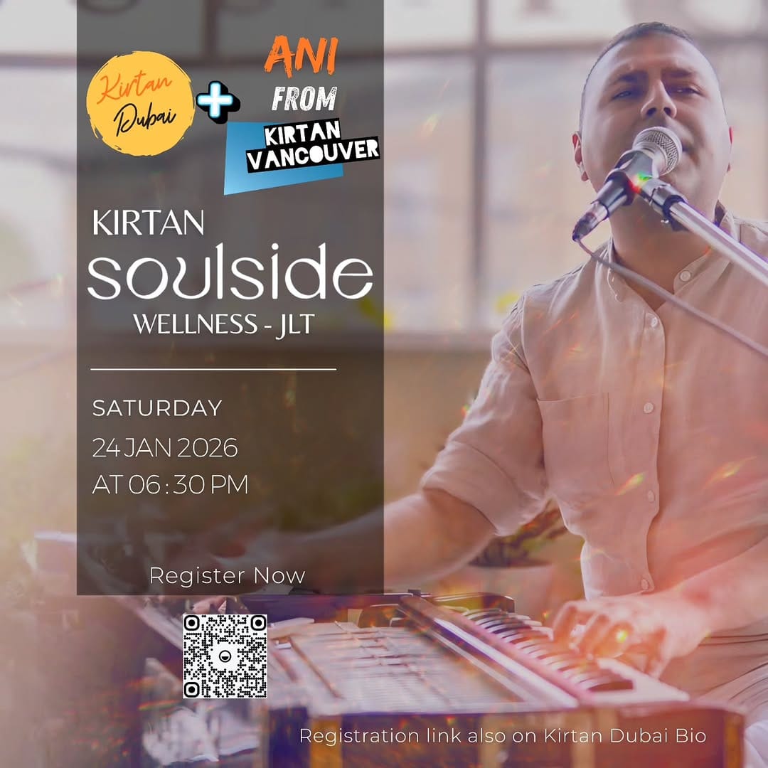 Post 8 by Kirtan Dubai on Instagram (image)