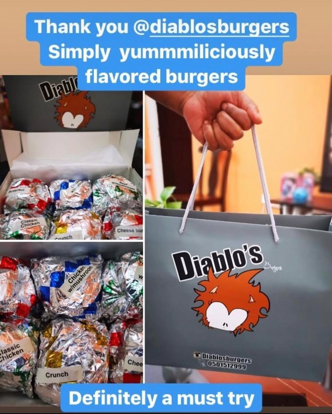 Post 7 by Diablo's Burgers 🍔 on Instagram (image)