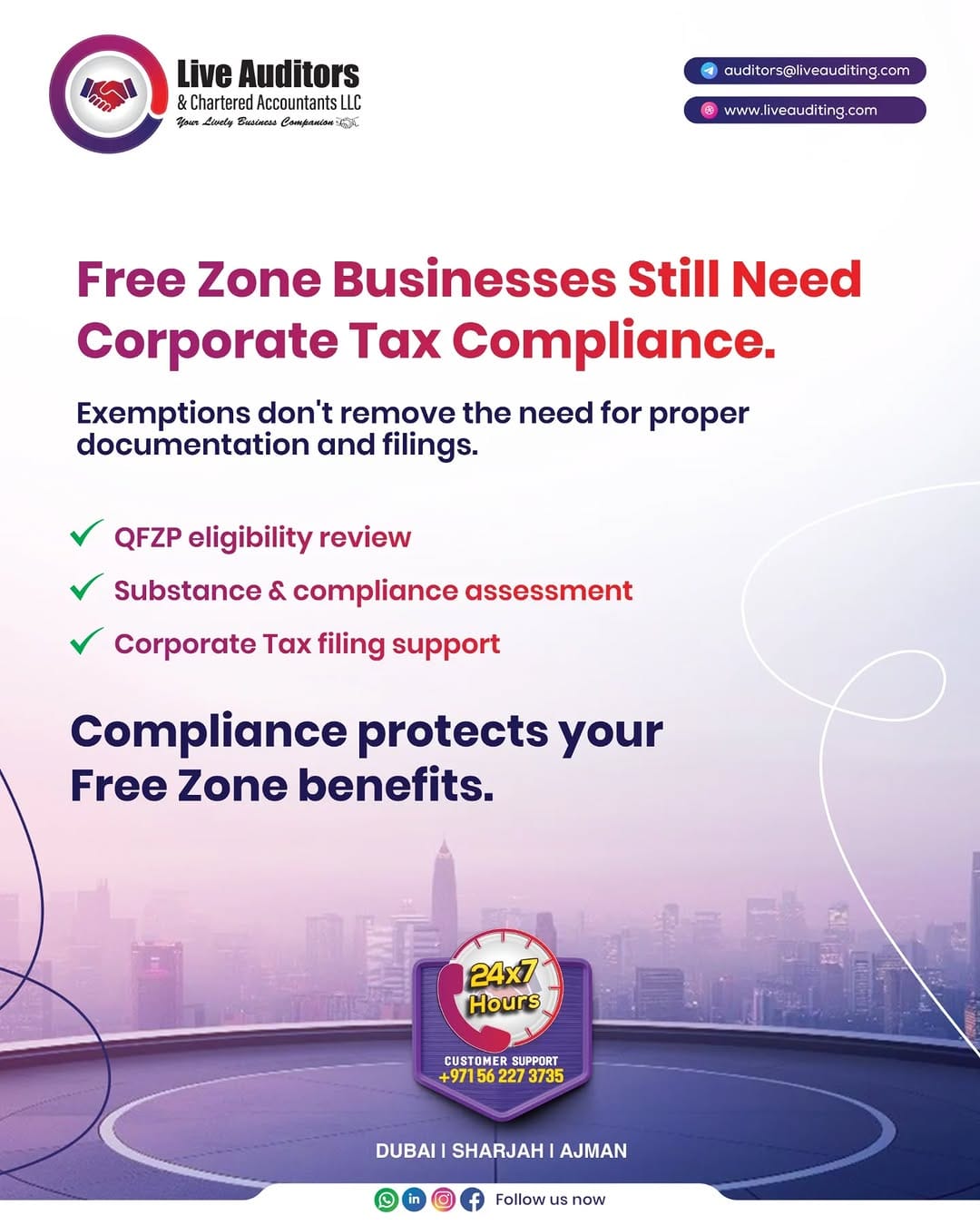 Post 5 by Live Auditors & Chartered Accountants LLC on Instagram (image)
