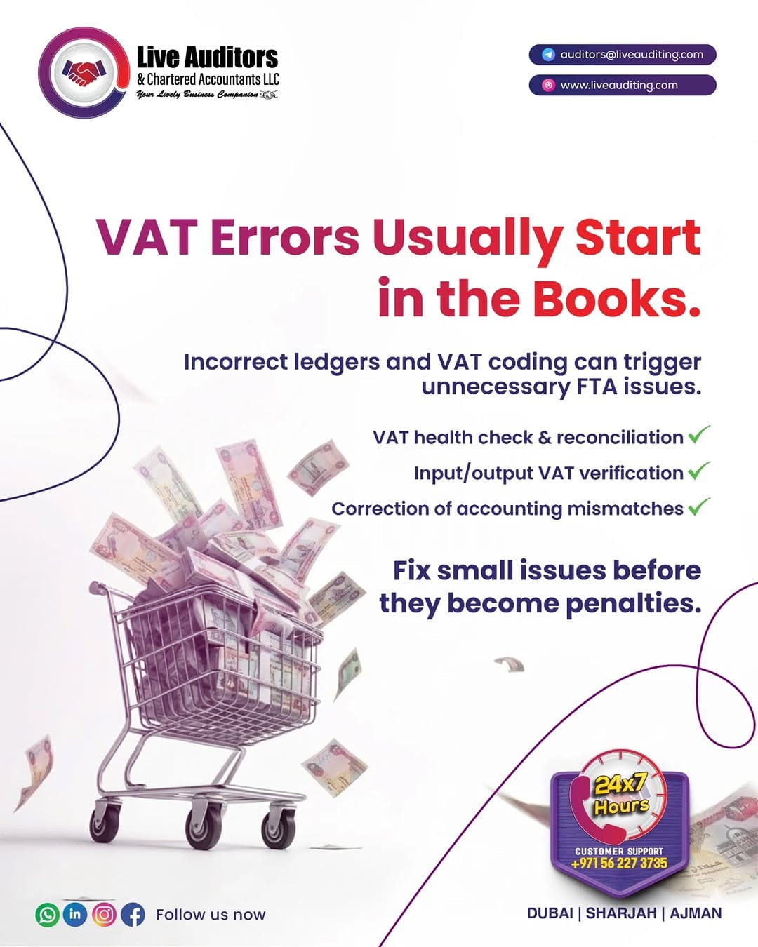 Post 6 by Live Auditors & Chartered Accountants LLC on Instagram (image)